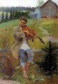 Junge mit Violine Nikolay Bogdanov Belsky